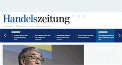 Desktop Screenshot of handelszeitung.ch